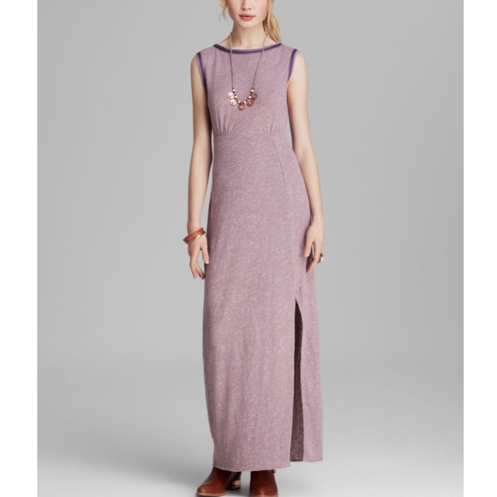 Free People NWT Sabrina Maxi Dress Lavender Heather